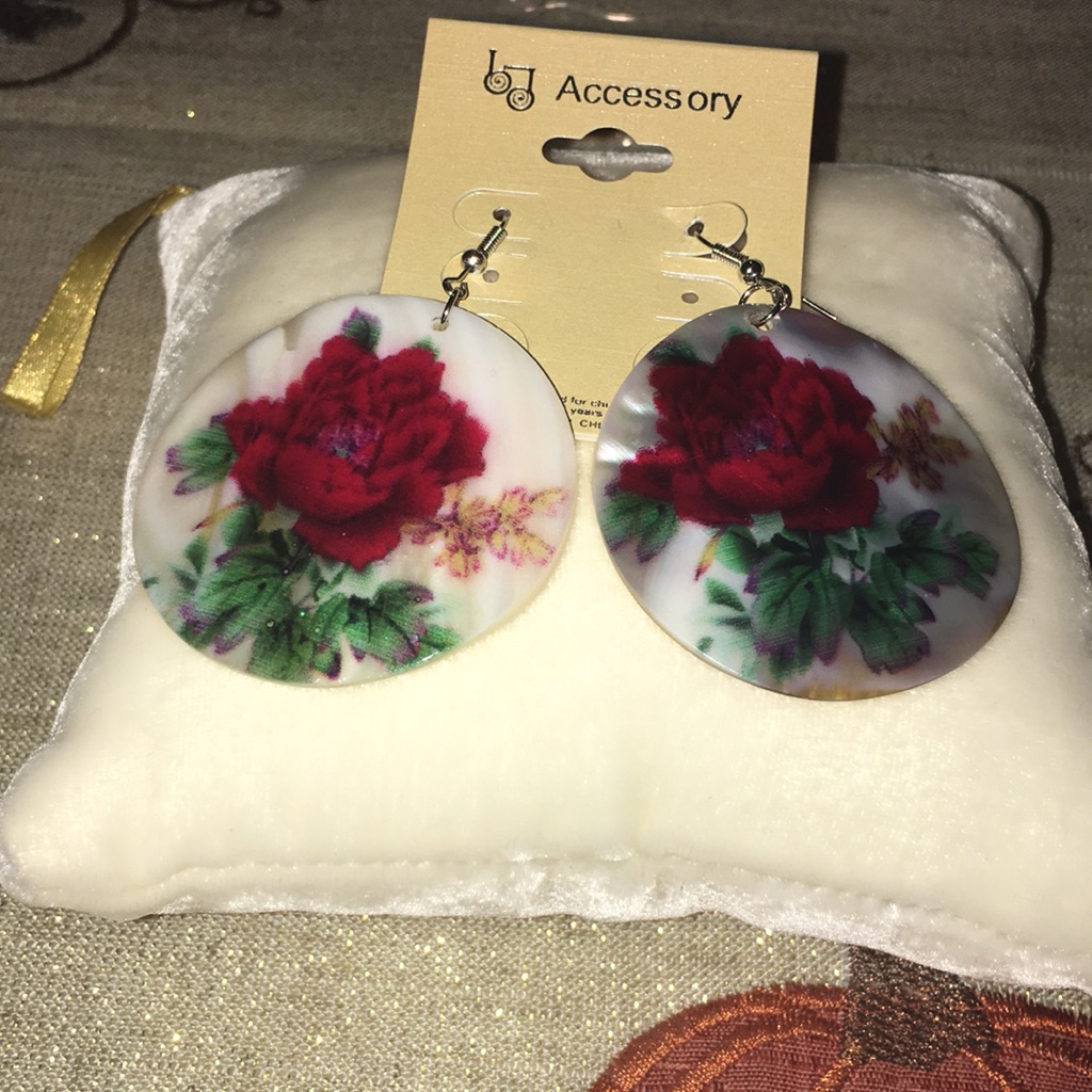 Brand New Rose Earrings